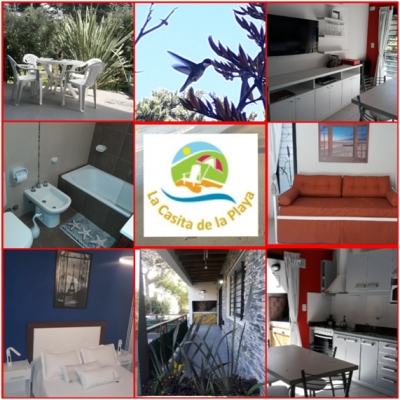 Departamento en alquiler en Valeria del Mar. 2 ambientes, 1 baño y capacidad de 1 a 4 personas. A 50 m de la playa