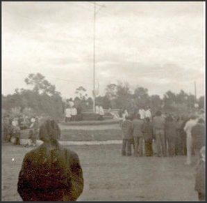 Inaguracion del mastil de Valeria del Mar
